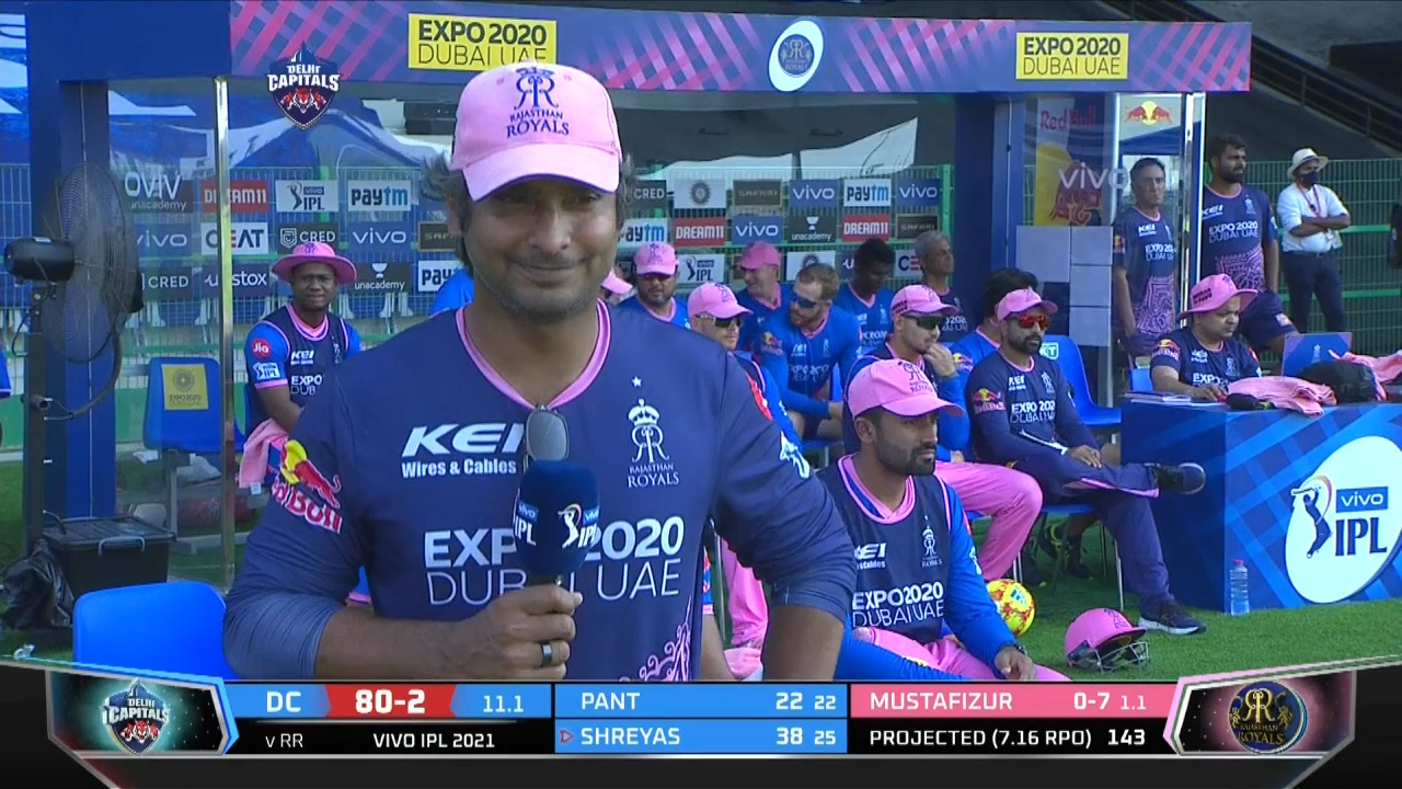 M36: DC vs RR – Kumar Sangakkara Interview background
