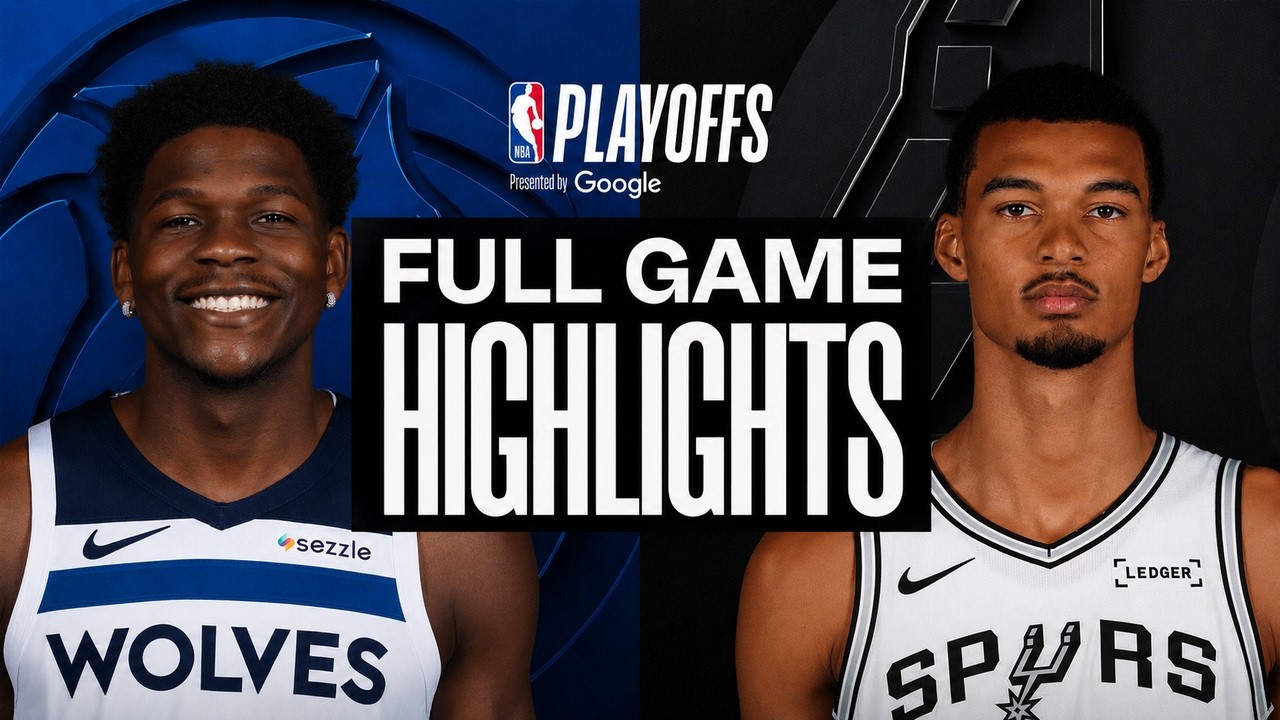 Minnesota Timberwolves vs San Antonio Spurs FULL GAME Highlights | May 10, 2026| NBA Playoffs Game 4 background