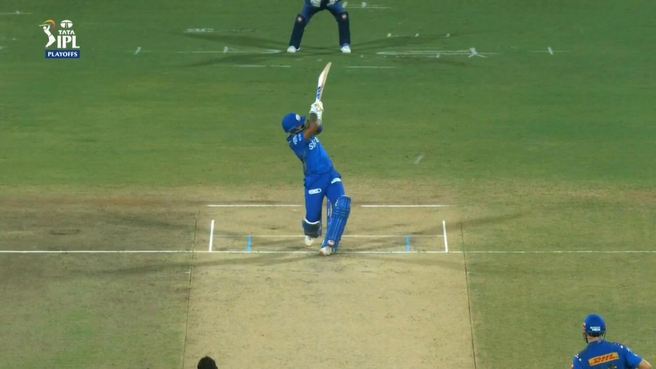 Eliminator: LSG vs MI – Suryakumar Yadav Six
