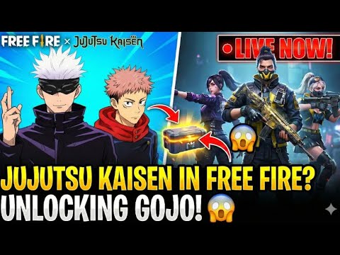 DAY 8 LIVE 🔴 FREE FIRE x JUJUTSU KAISEN EVENT! #live #freefire #gaming