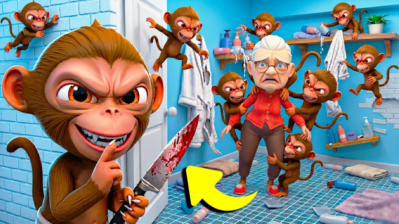 Monkeys RAID Granny's House... (I Am Cat VR)
