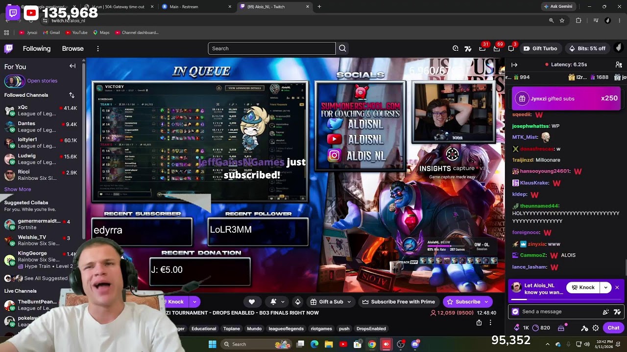 40 Streamer League of Legends Tourney background