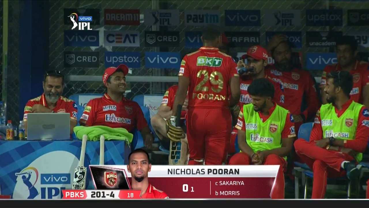 M04: RR vs PBKS – Nicholas Pooran Wicket