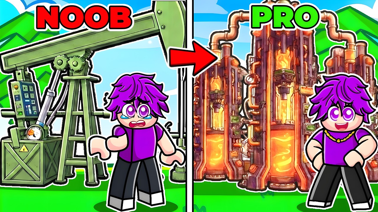 NOOB VS PRO IN ROBLOX OIL EMPIREπ±