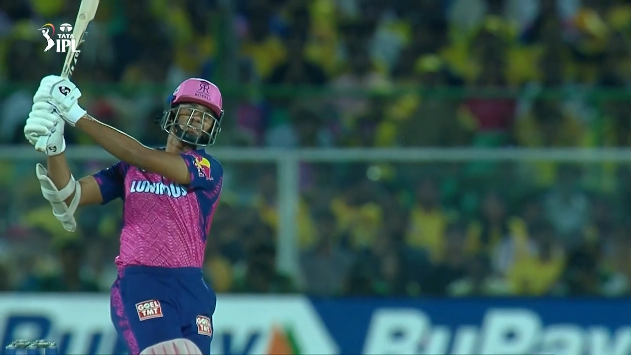 M37: RR vs CSK – Super Sixes background