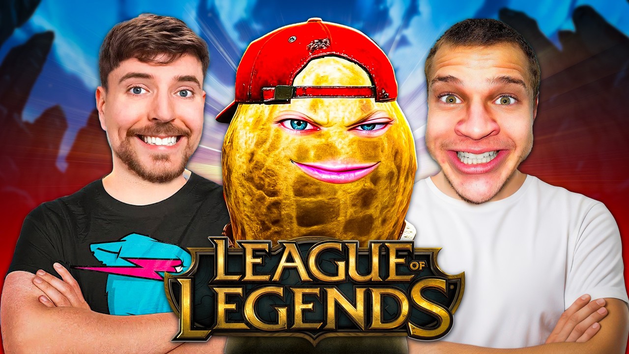 TheBurntPeanut & MrBeast DOMINATE Jynxzi’s League Tournament | 40 STREAMERS background
