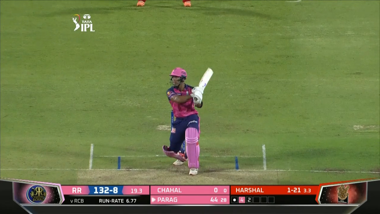 M39: RCB vs RR – Riyan Parag Six
