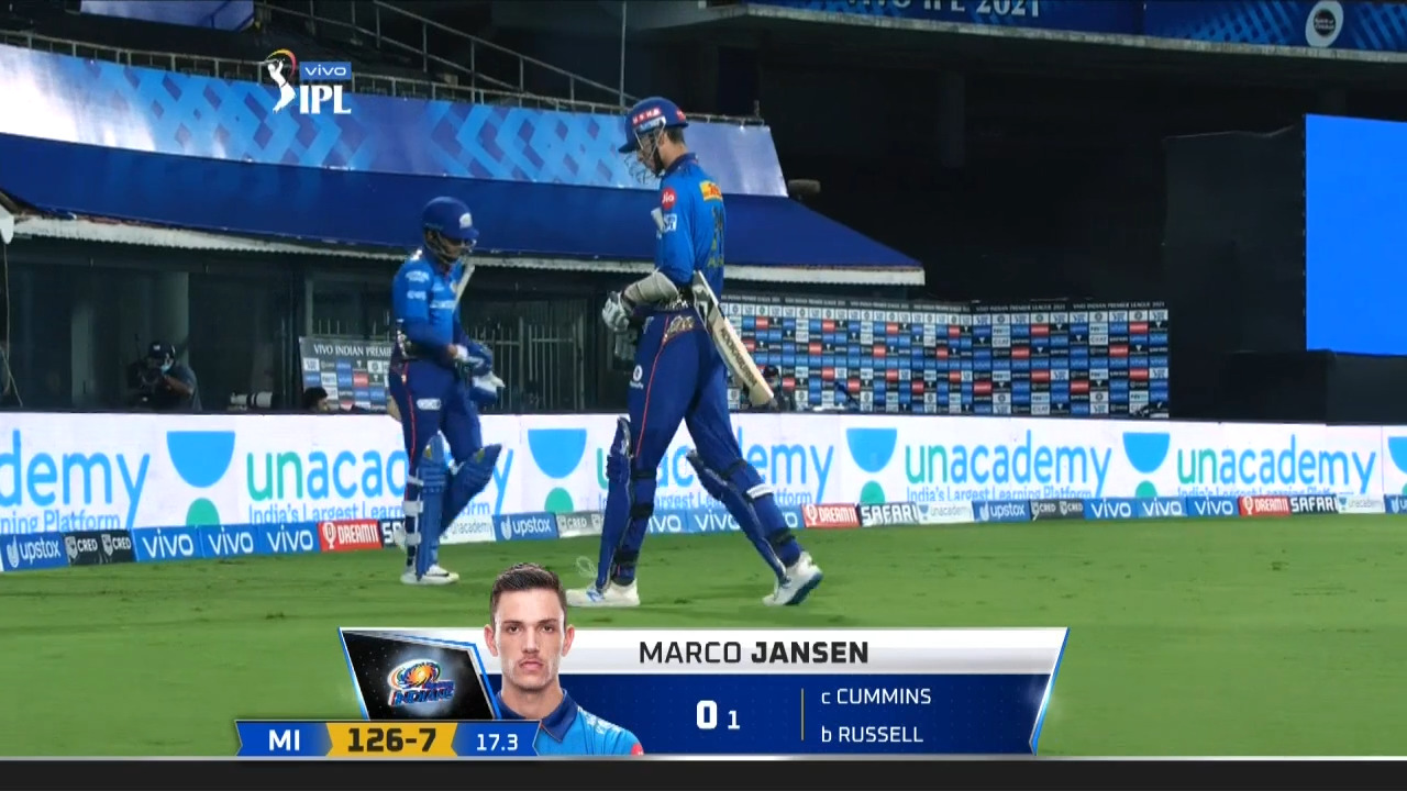 M05: KKR vs MI – Marco Jansen Wicket