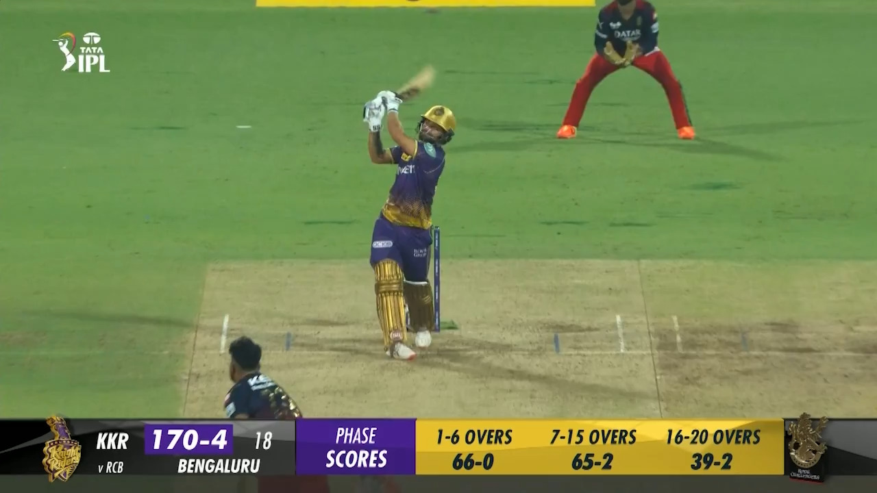 M36: RCB vs KKR – Rinku Singh Six