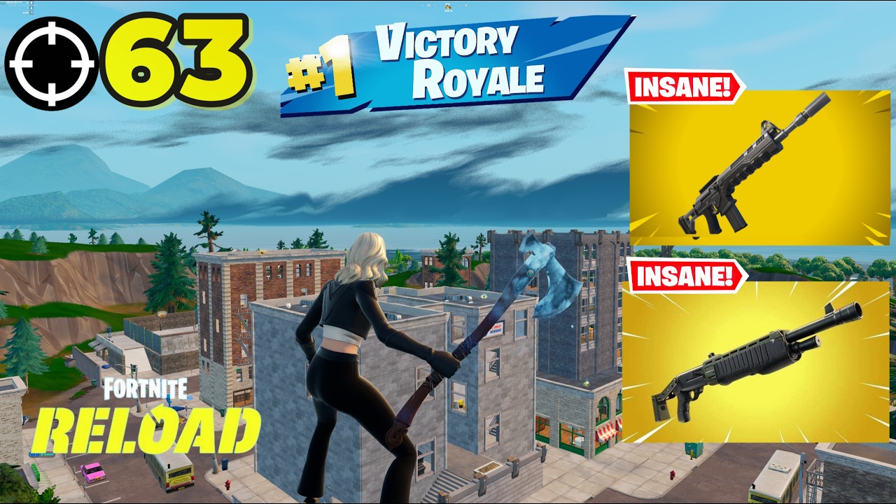 63 Elimination Solos "RELOAD” Gameplay Wins (Fortnite Chapter 7 PS5 Controller)