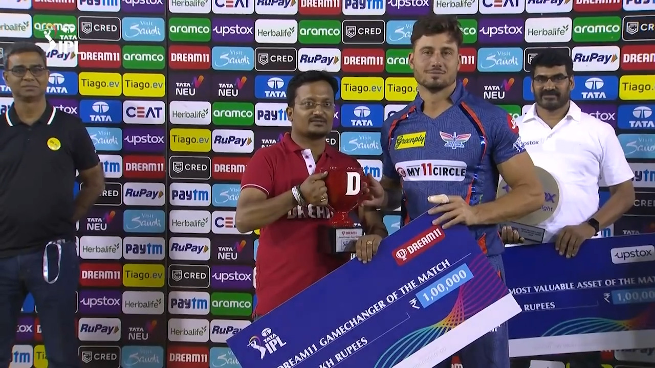 M38: PBKS vs LSG – Dream11 GameChanger of the Match – Marcus Stoinis