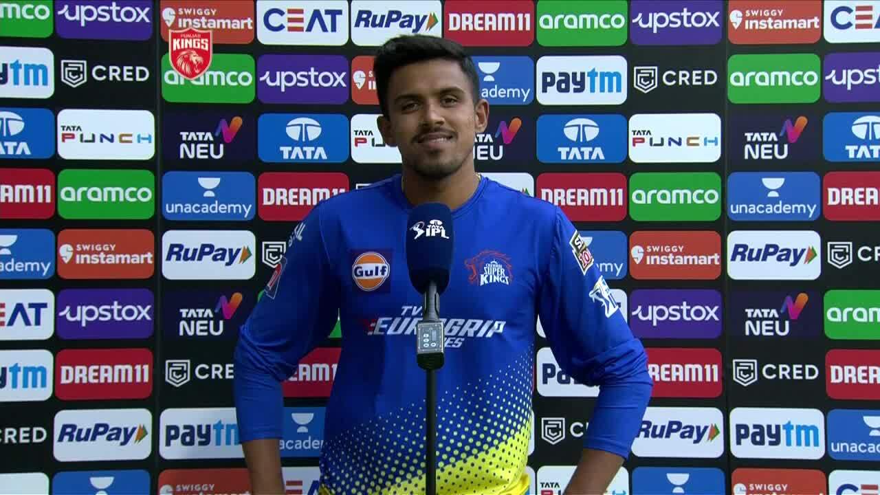 M38: PBKS vs CSK – Maheesh Theekshana Interview background