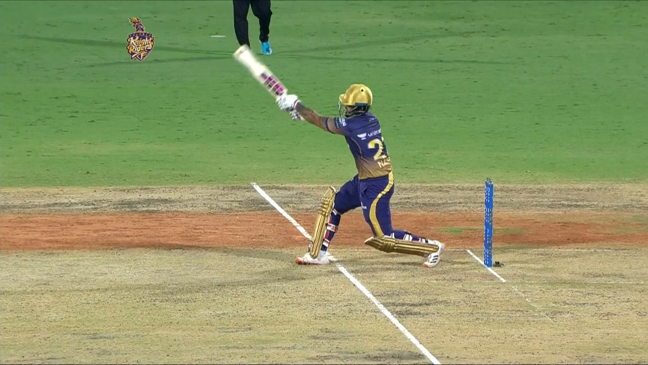 M05: KKR vs MI – Nitish Rana Six