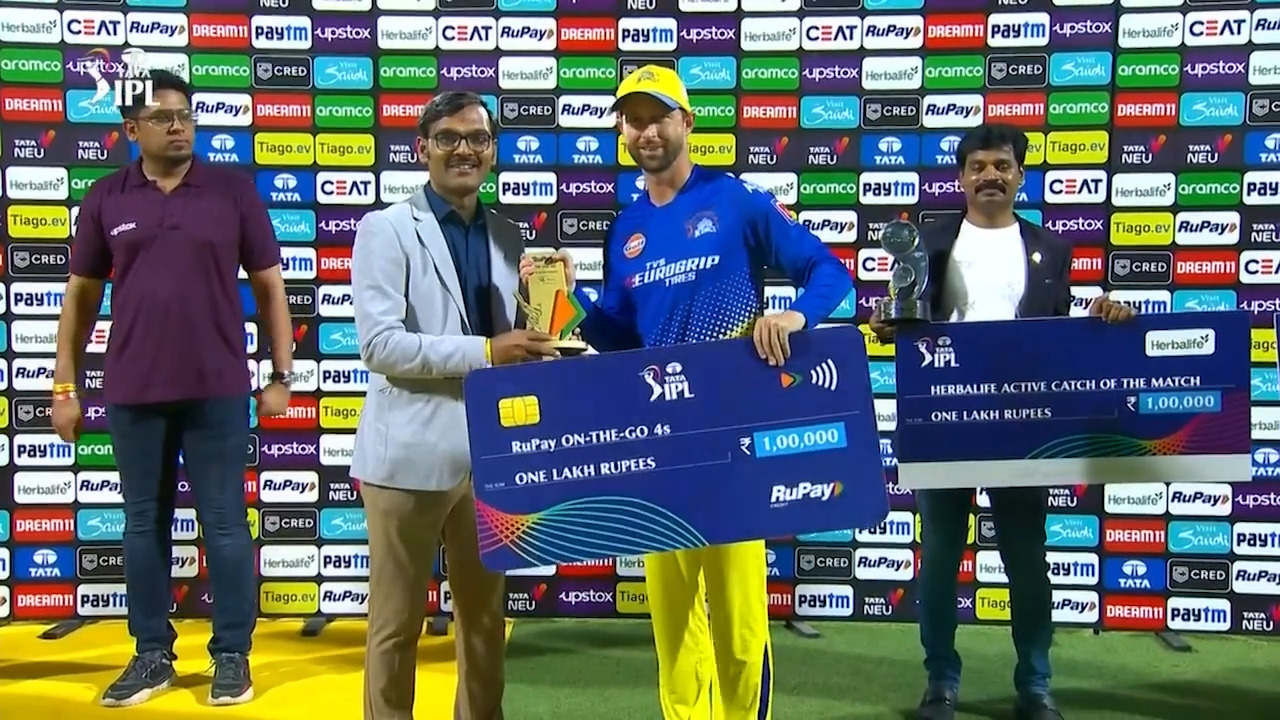 M41: CSK vs PBKS – RuPay On-The-Go 4s of the Match – Devon Conway