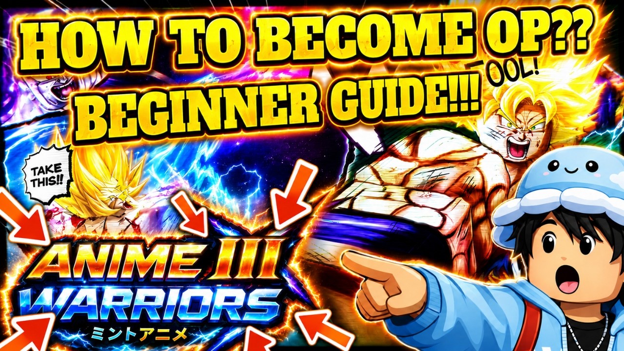 Anime Warriors III Beginner Guide! FASTEST Way To Get OP + Boss Locations background
