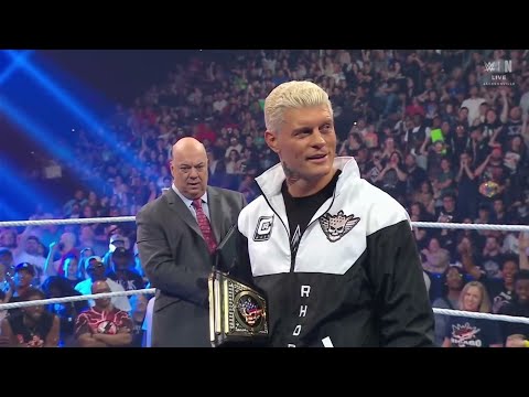 Paul Heyman confronts Cody Rhodes Gunther attacks WWE SmackDown 8 05 2026 background