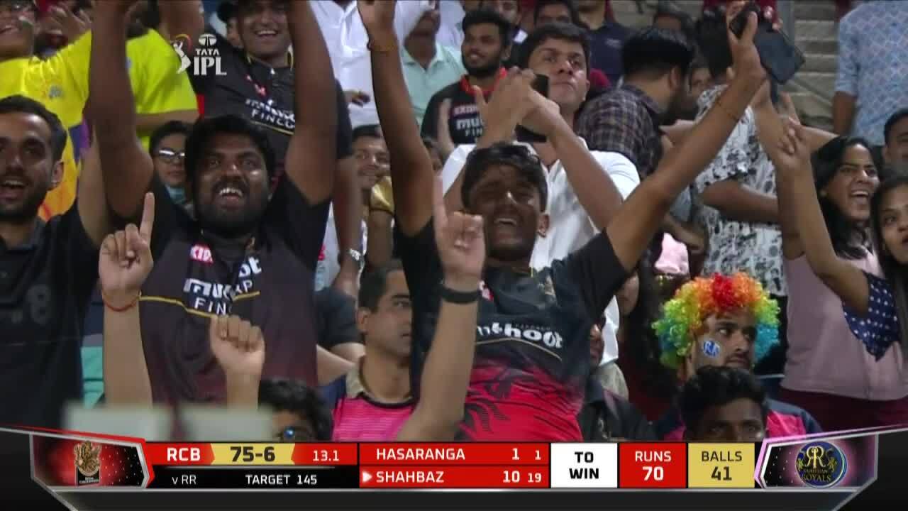 M39: RCB vs RR – Shahbaz Ahmed Six