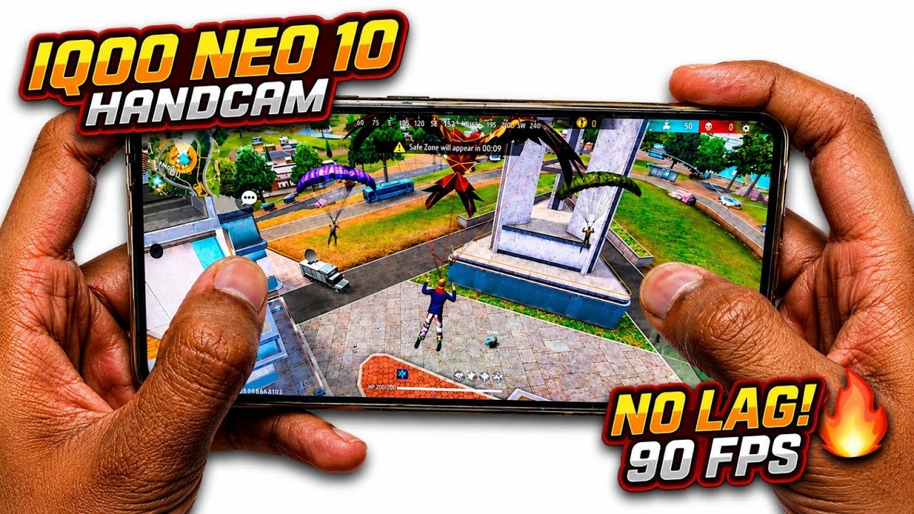 IQOO Neo 10 Free Fire Test ЁЯФе 13+ Kills at 90 FPS тЪб Handcam Gameplay background