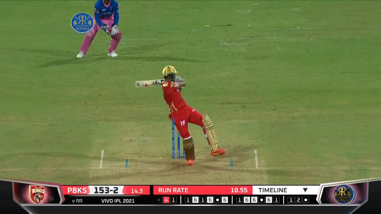 M04: RR vs PBKS – KL Rahul Six background