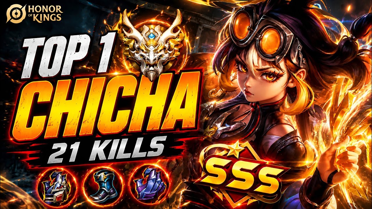 TOP 1 CHICHA BUILD DOMINATES HIGH RANK WITH 21 KILLS!๐ฅ | Honor of Kings