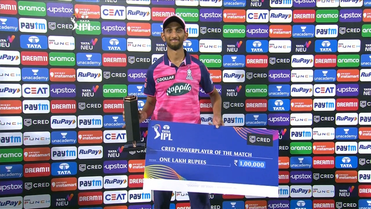 M05: SRH vs RR – CRED power player of the match – Prasidh Krishna