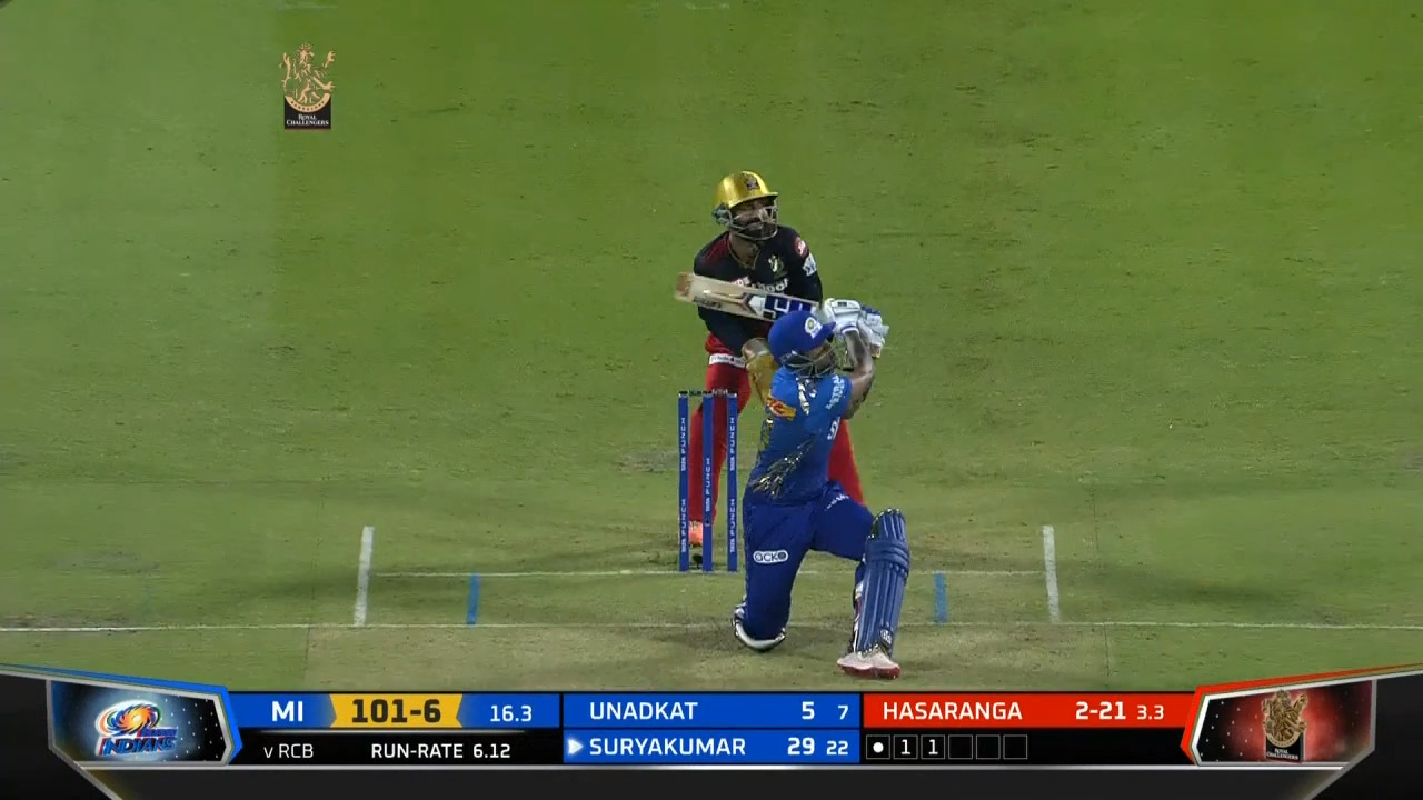 M18: RCB vs MI – Suryakumar Yadav Six
