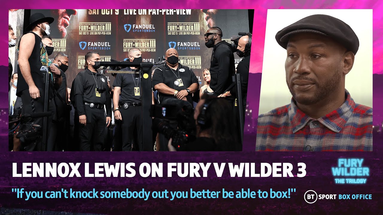 "If you can't knock somebody out you better be able to box!" - Lennox Lewis on Fury vs Wilder 3! background