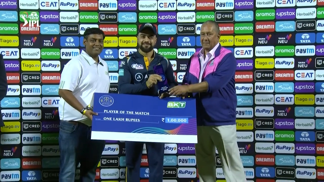 M48: RR vs GT – Man of the Match – Rashid Khan