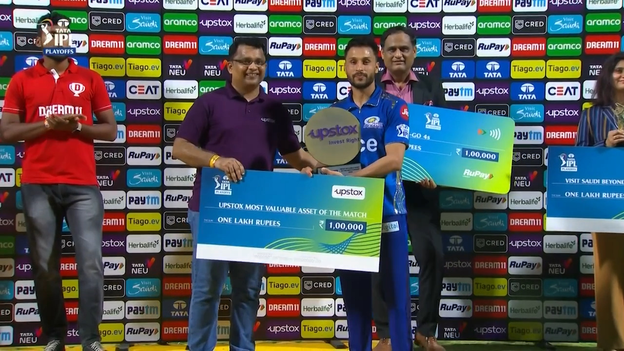 Eliminator: LSG vs MI – Upstox most Valuable Asset of the Match – Akash Madhwal