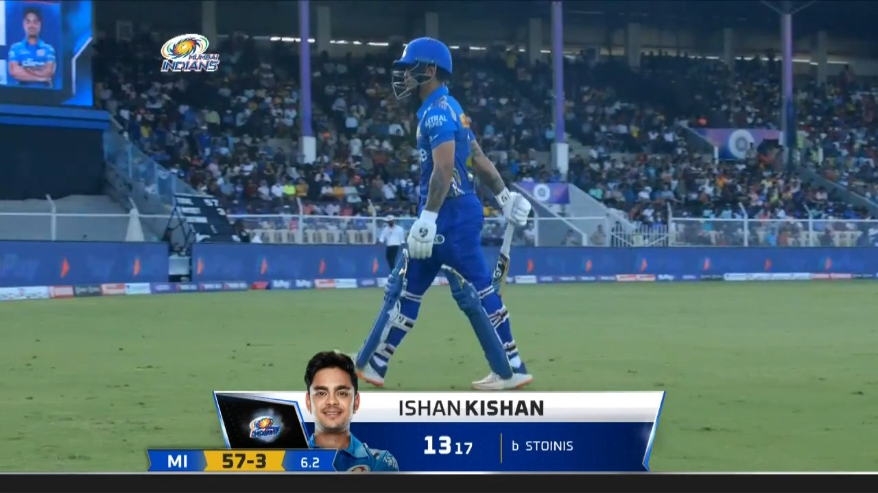 M26: MI vs LSG – Ishan Kishan Wicket