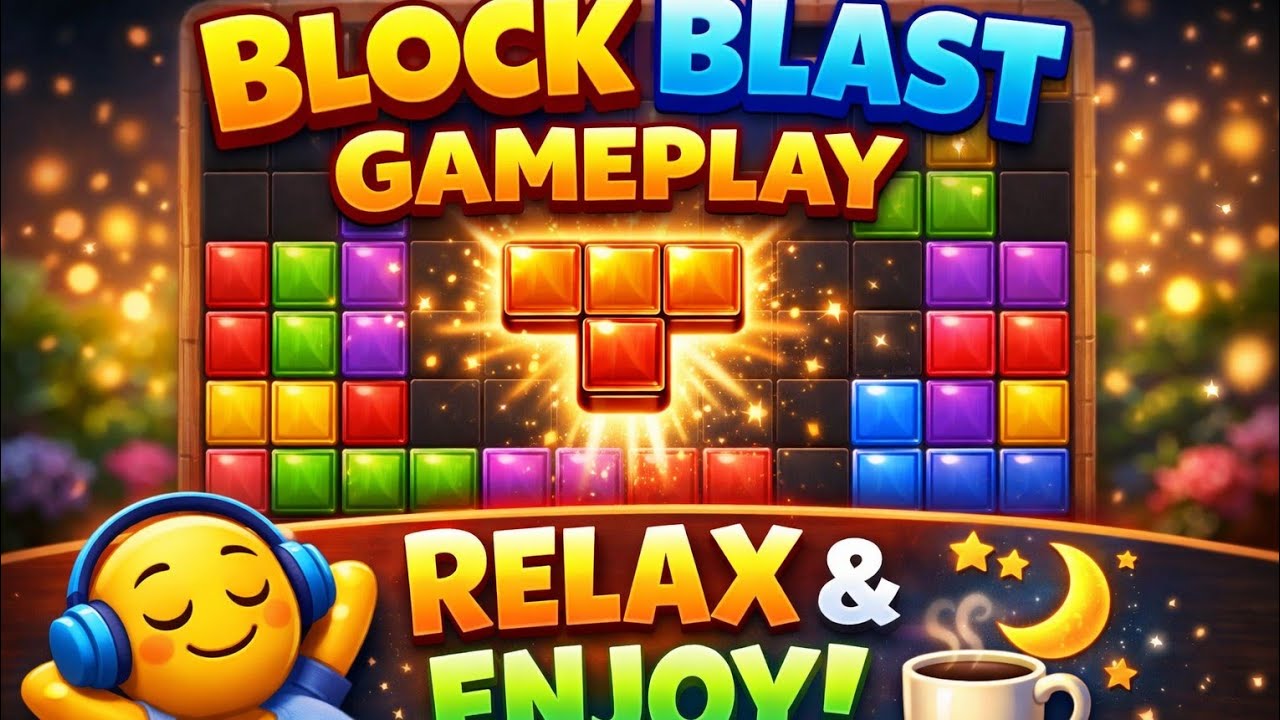 Block Blast Gameplay | Relaxing Puzzle Game – Long Play for Stress Relie