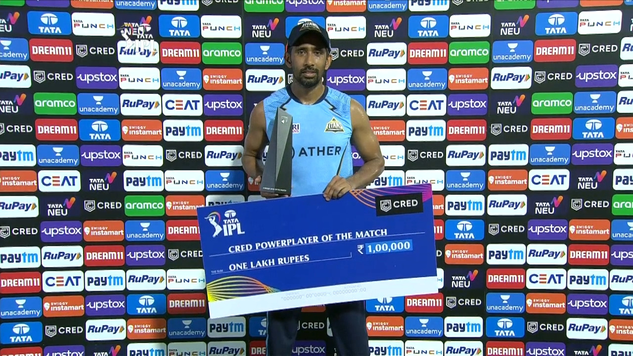 M62: CSK vs GT – CRED Power Player of the Match – Wriddhiman Saha