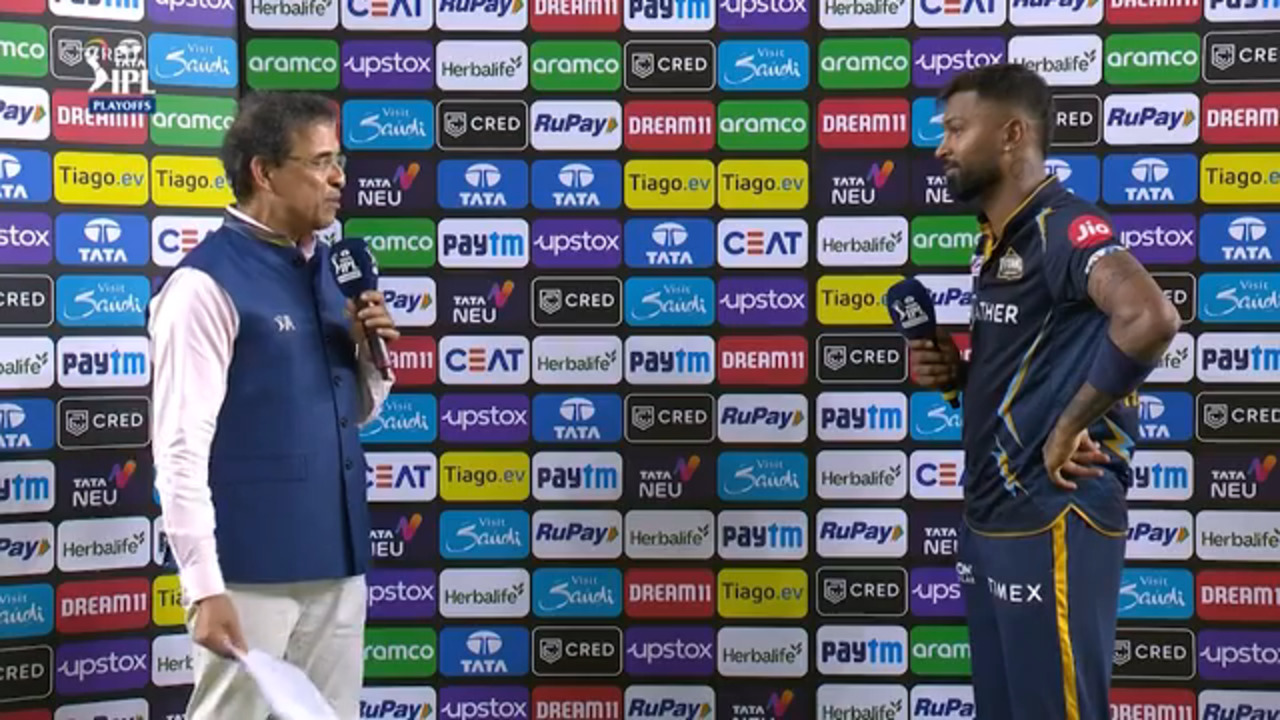 Q2: GT vs MI – Post Match Presentation background