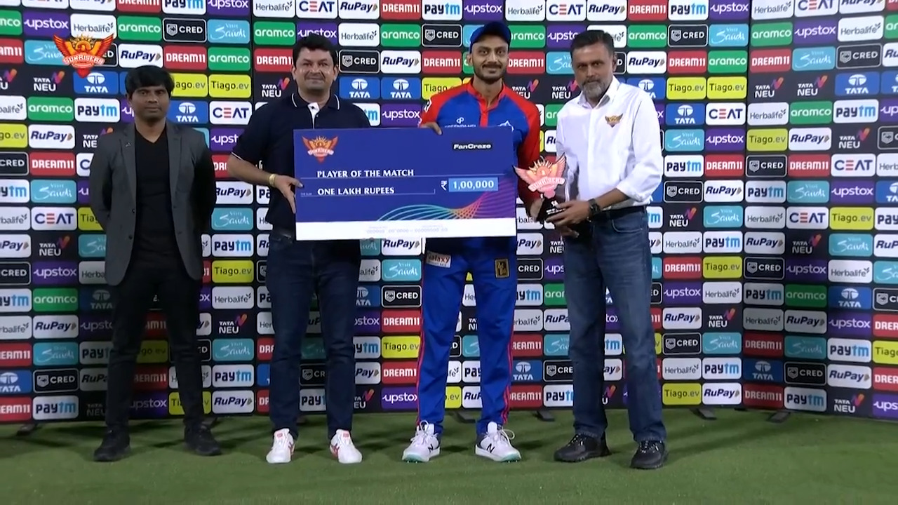 M34: SRH vs DC – Man of the Match – Axar Patel
