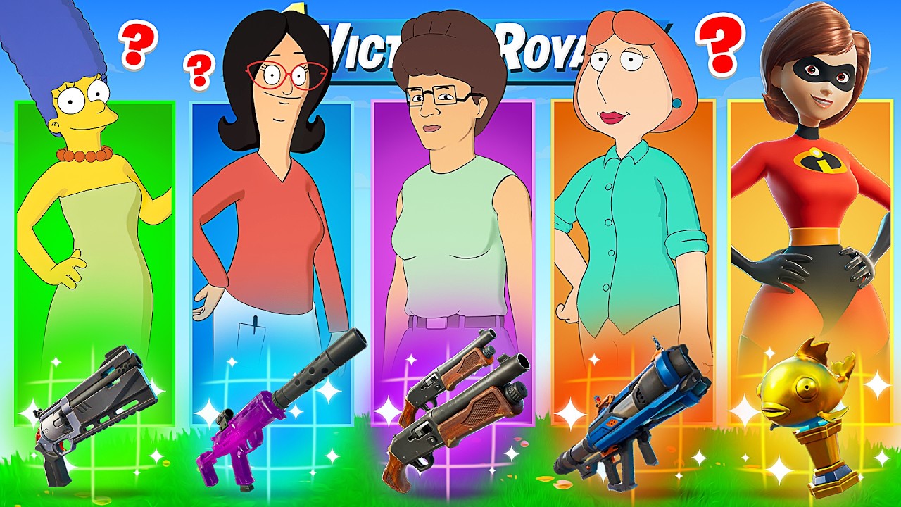 The *RANDOM* CARTOON MOM BOSS Challenge in Fortnite!