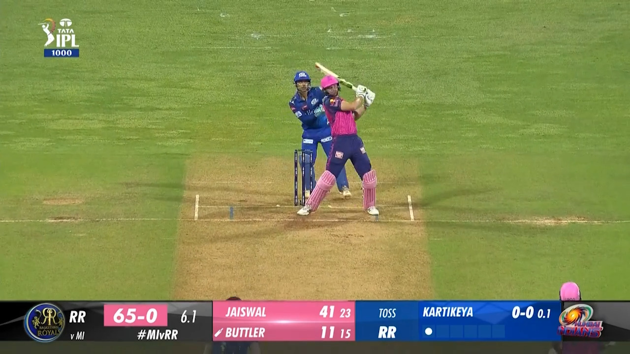 M42: MI vs RR – Jos Buttler Six
