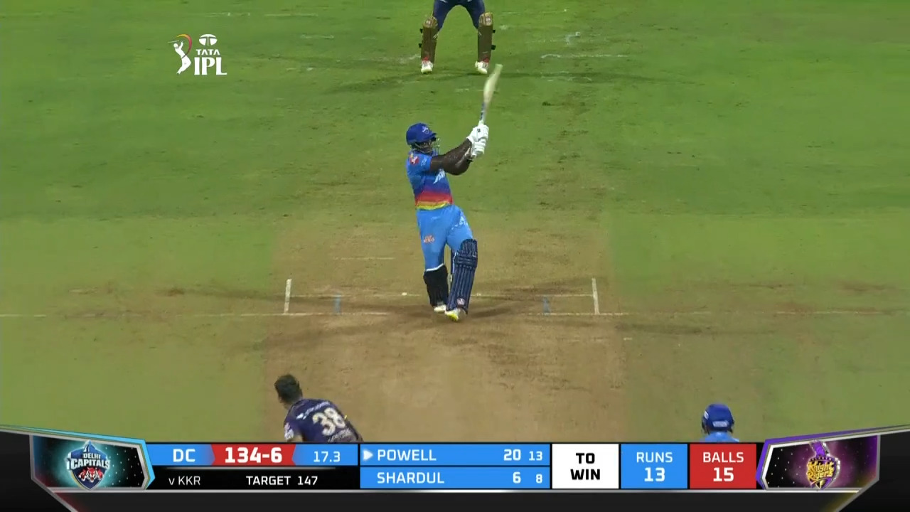M41: DC vs KKR – Rovman Powell Six