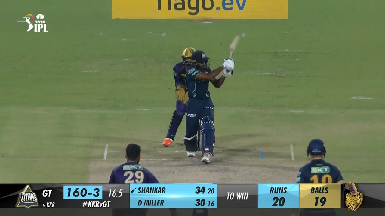 M39: KKR vs GT – Vijay Shankar Six