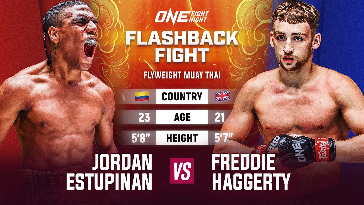 NON-STOP FIRE ЁЯФе Jordan Estupinan vs. Freddie Haggerty | Muay Thai Full Fight background