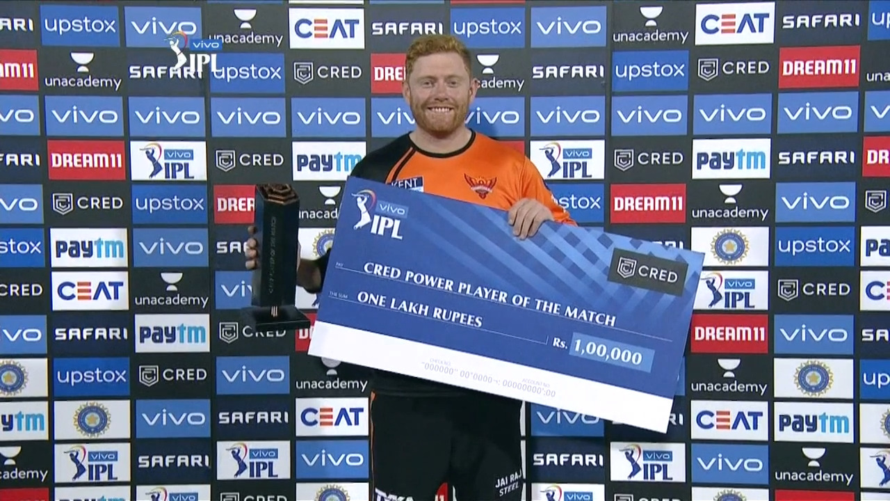 M09: MI vs SRH – CRED Power Player of the Match – Jonny Bairstow