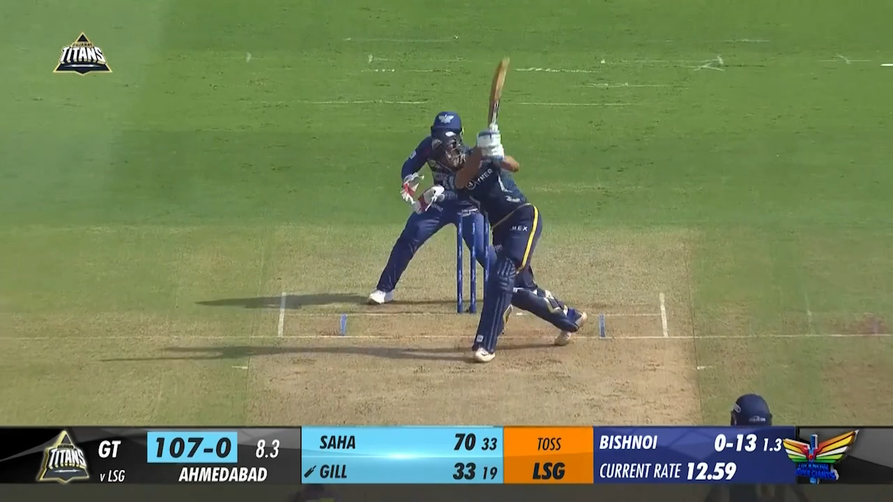 M51: GT vs LSG – Shubman Gill Six background