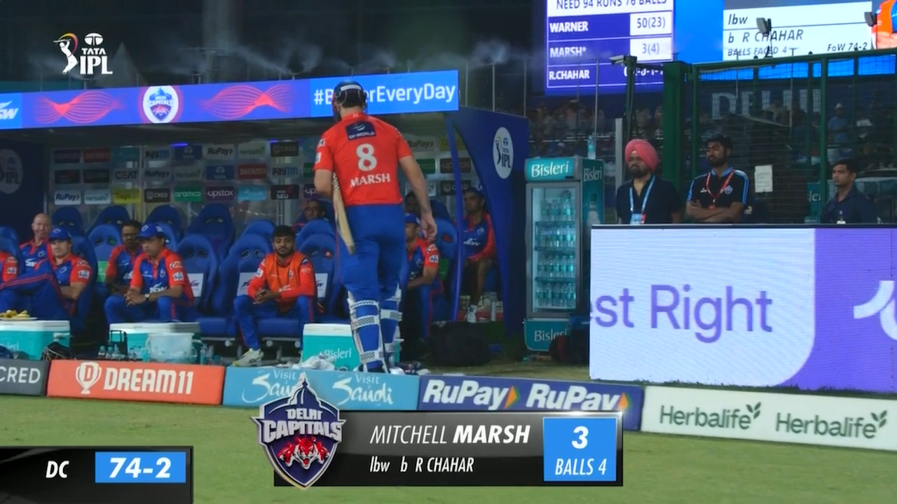 M59: DC vs PBKS – Mitchell Marsh Wicket