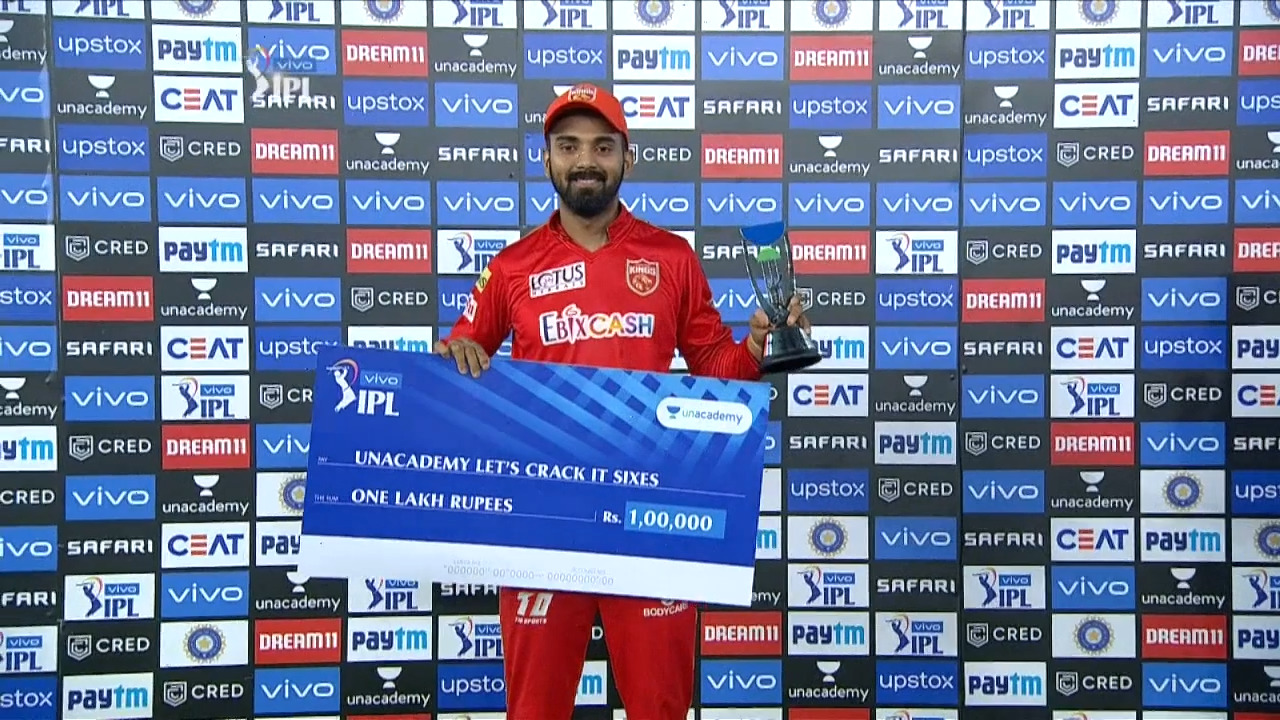 M26: PBKS vs RCB – Unacademy Lets Crack It Sixes of the Match – KL Rahul background