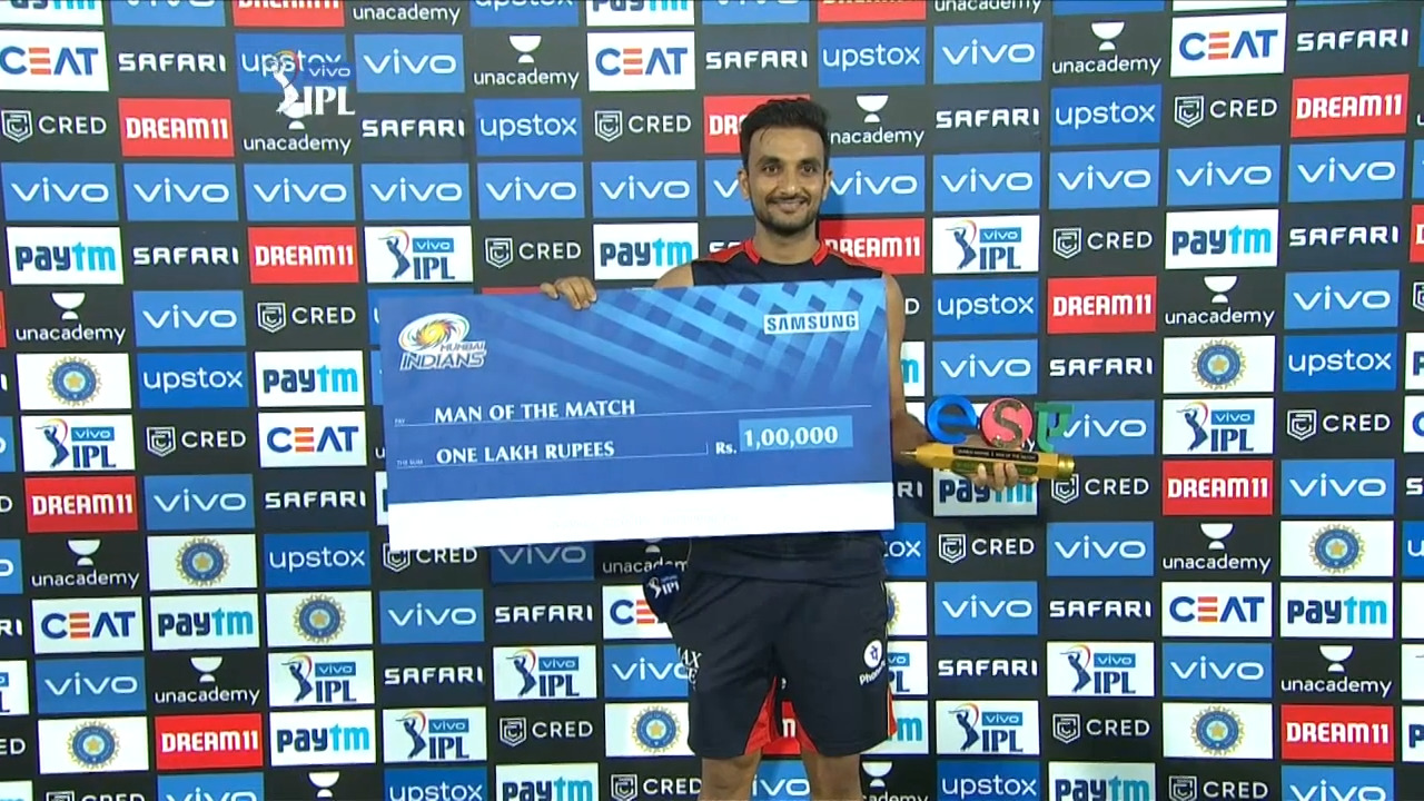 M01: MI vs RCB – Man of the Match – Harshal Patel