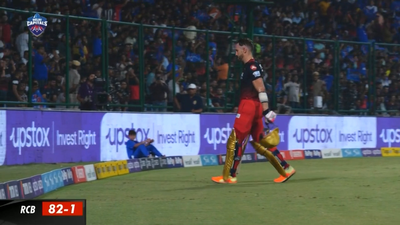 M50: DC vs RCB – Faf Du Plessis Wicket