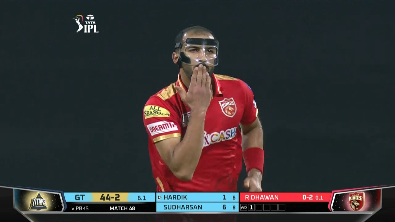 M48: GT vs PBKS – Fall of Wickets background
