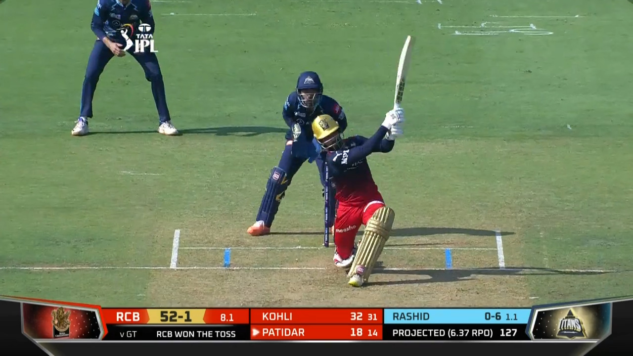 M43: GT vs RCB – Rajat Patidar Six