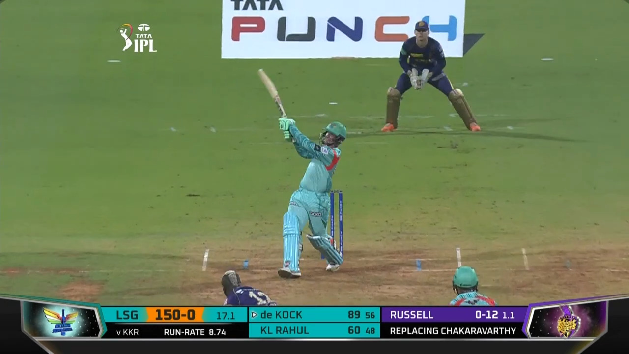 M66: KKR vs LSG – Quinton De Kock Six