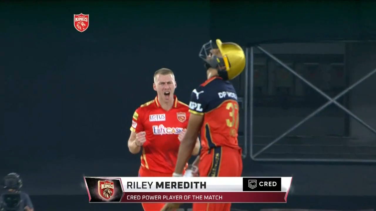 M26: PBKS vs RCB – CRED Power Player of the Match – Riley Meredith