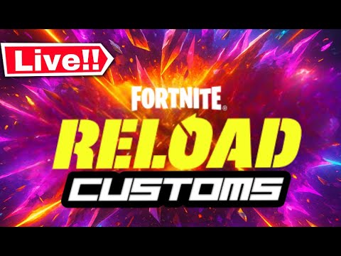 FORTNITE LIVE CUSTOMS GAMEPLAY WITH VIEWERS - JOIN US AND PLAY! background